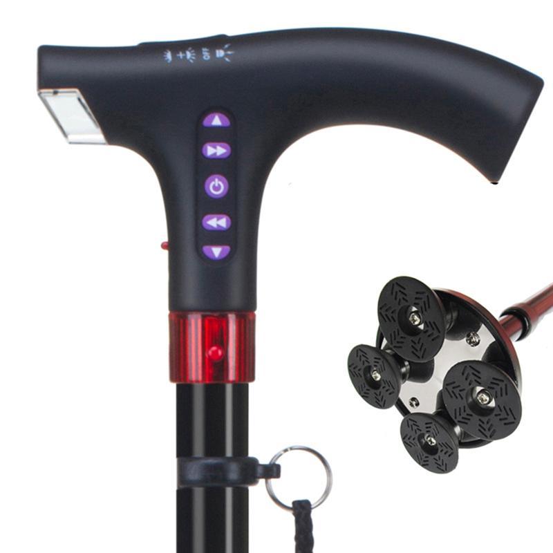 Multi-function LED Light Alarm Radio Crutch For The Elderly