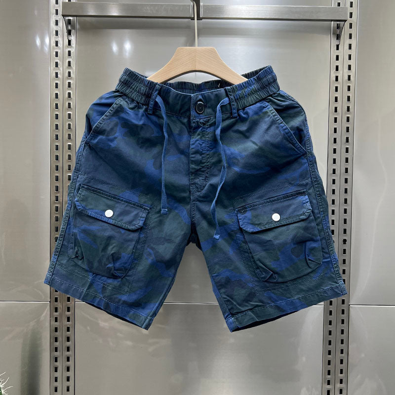Camouflage Shorts Loose Cargo Men&