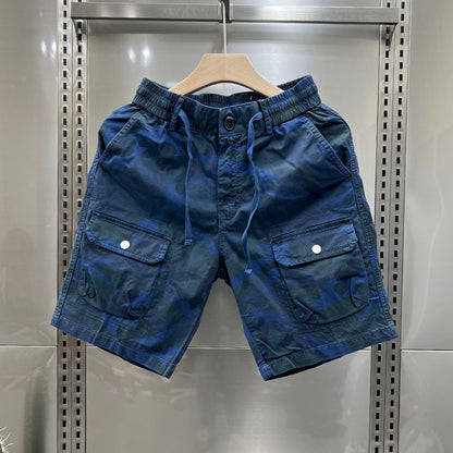 Camouflage Shorts Loose Cargo Men&