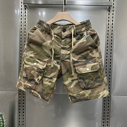 Camouflage Shorts Loose Cargo Men&
