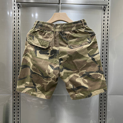 Camouflage Shorts Loose Cargo Men&