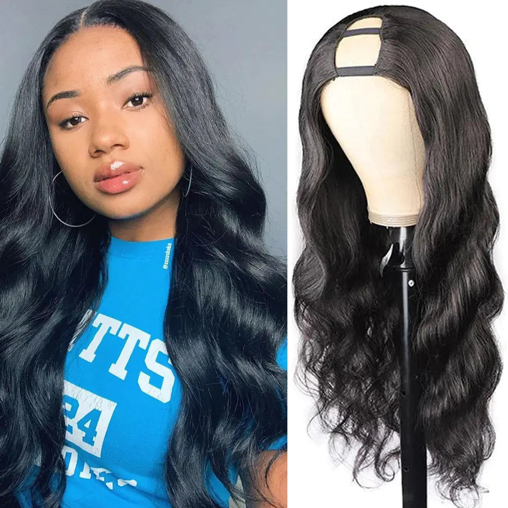 Modern Long Wave Human Hair Wigs